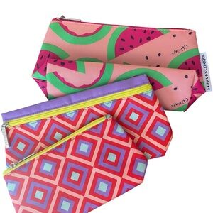 3-Pc Clinique Cosmetic Bags